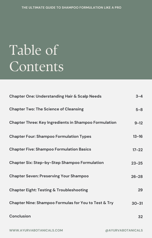 The Ultimate Guide to Shampoo Formulation